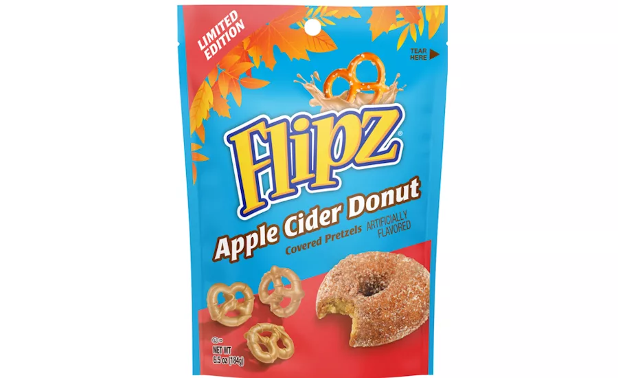 Flipz launches LTO Apple Cider Donut flavor