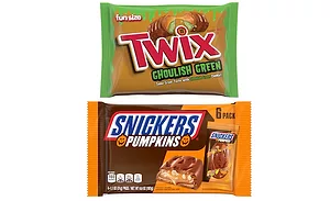 Mars halloween twix snickers