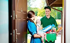 Online grocery shopping stock