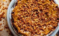 chocolate cake with peanut frosting